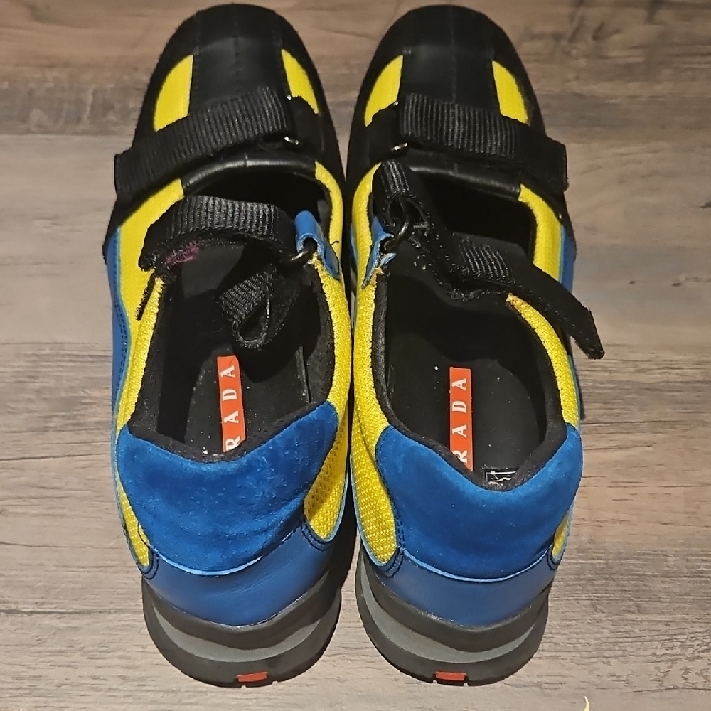Prada Sneakers in Blue and Yellow